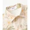 imageKYKU Hawaiian Shirt for Men Beach Vacation Summer Short Sleeve Button Down Mens Shirts Casual StylishFlorals Beige Men Hawaiian Button Shirt