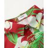 imageKYKU Hawaiian Shirt for Men Beach Vacation Summer Short Sleeve Button Down Mens Shirts Casual StylishFlorals Red Men Hawaiian Button Shirts