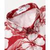 imageKYKU Hawaiian Shirt for Men Beach Vacation Summer Short Sleeve Button Down Mens Shirts Casual StylishFlower Red Men Hawaiian Button Shirts