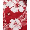imageKYKU Hawaiian Shirt for Men Beach Vacation Summer Short Sleeve Button Down Mens Shirts Casual StylishFlower Red Men Hawaiian Button Shirts