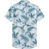 imageKYKU Hawaiian Shirt for Men Beach Vacation Summer Short Sleeve Button Down Mens Shirts Casual StylishGray Blue Men Hawaiian Button Down Shirts