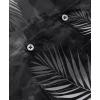 imageKYKU Hawaiian Shirt for Men Beach Vacation Summer Short Sleeve Button Down Mens Shirts Casual StylishLeaf Grey Men Hawaiian Button Shirts