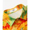 imageKYKU Hawaiian Shirt for Men Beach Vacation Summer Short Sleeve Button Down Mens Shirts Casual StylishLeaf Yellow Men Hawaiian Button Shirt