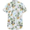 imageKYKU Hawaiian Shirt for Men Beach Vacation Summer Short Sleeve Button Down Mens Shirts Casual StylishLight Blue Men Hawaiian Button Down Shirts