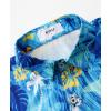imageKYKU Hawaiian Shirt for Men Beach Vacation Summer Short Sleeve Button Down Mens Shirts Casual StylishShark Blue Men Hawaiian Button Shirt