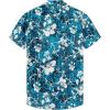 imageKYKU Hawaiian Shirt for Men Beach Vacation Summer Short Sleeve Button Down Mens Shirts Casual StylishTropical Blue Men Hawaiian Button Shirts