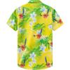 imageKYKU Hawaiian Shirt for Men Beach Vacation Summer Short Sleeve Button Down Mens Shirts Casual StylishYellow Hawaiian Men Button Down Shirt