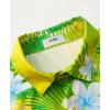 imageKYKU Hawaiian Shirt for Men Beach Vacation Summer Short Sleeve Button Down Mens Shirts Casual StylishYellow Hawaiian Men Button Down Shirt