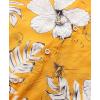 imageKYKU Hawaiian Shirt for Men Beach Vacation Summer Short Sleeve Button Down Mens Shirts Casual StylishYellow White Hawaiian Men Button Down Shirt