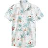 Boat White Men Hawaiian Button Shirt