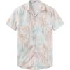 Tree Beige Men Hawaiian Button Shirt