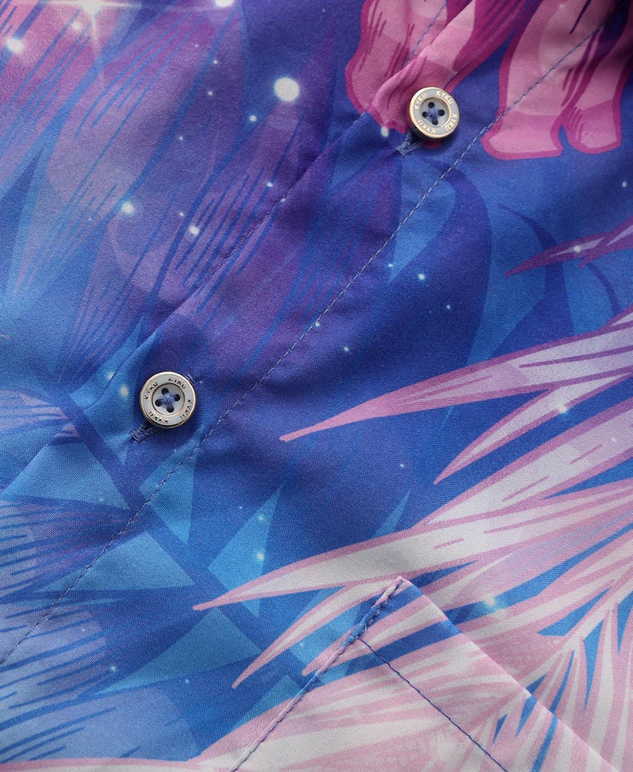 imageKYKU Hawaiian Mens Shirts Casual Beach Vacation Tropical Mens Button Down Short Sleeve Shirt with PocketMulticolor Hawaiian Shirt for Men