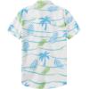 imageKYKU Hawaiian Mens Shirts Casual Beach Vacation Tropical Mens Button Down Short Sleeve Shirt with PocketBeach White Men Hawaiian Button Shirt