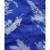 imageKYKU Hawaiian Mens Shirts Casual Beach Vacation Tropical Mens Button Down Short Sleeve Shirt with PocketBlue Hawaiian Men Button Down Shirt