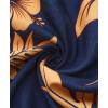 imageKYKU Hawaiian Mens Shirts Casual Beach Vacation Tropical Mens Button Down Short Sleeve Shirt with PocketBlue Orange Hawaiian Men Button Down Shirt