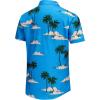 imageKYKU Hawaiian Mens Shirts Casual Beach Vacation Tropical Mens Button Down Short Sleeve Shirt with PocketBlue Tropical Hawaiian Shirt Men