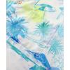 imageKYKU Hawaiian Mens Shirts Casual Beach Vacation Tropical Mens Button Down Short Sleeve Shirt with PocketBlue White Hawaiian Men Button Down Shirt