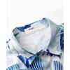 imageKYKU Hawaiian Mens Shirts Casual Beach Vacation Tropical Mens Button Down Short Sleeve Shirt with PocketBlue White Men Hawaiian Button Down Shirts