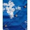 imageKYKU Hawaiian Mens Shirts Casual Beach Vacation Tropical Mens Button Down Short Sleeve Shirt with PocketBlue White Mens Shirts Casual