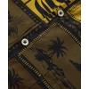 imageKYKU Hawaiian Mens Shirts Casual Beach Vacation Tropical Mens Button Down Short Sleeve Shirt with PocketBrown Hawaiian Men Button Down Shirt