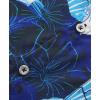 imageKYKU Hawaiian Mens Shirts Casual Beach Vacation Tropical Mens Button Down Short Sleeve Shirt with PocketFlorals Blue Men Hawaiian Button Shirt