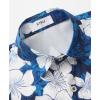 imageKYKU Hawaiian Mens Shirts Casual Beach Vacation Tropical Mens Button Down Short Sleeve Shirt with PocketFlorals White Men Hawaiian Button Shirt
