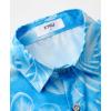 imageKYKU Hawaiian Mens Shirts Casual Beach Vacation Tropical Mens Button Down Short Sleeve Shirt with PocketFlower Blue Men Hawaiian Button Shirt