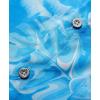 imageKYKU Hawaiian Mens Shirts Casual Beach Vacation Tropical Mens Button Down Short Sleeve Shirt with PocketFlower Blue Men Hawaiian Button Shirt