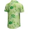 imageKYKU Hawaiian Mens Shirts Casual Beach Vacation Tropical Mens Button Down Short Sleeve Shirt with PocketGreen Hawaiian Men Casual Button Down Shirt