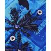 imageKYKU Hawaiian Mens Shirts Casual Beach Vacation Tropical Mens Button Down Short Sleeve Shirt with PocketGuitar Blue Men Hawaiian Button Shirt