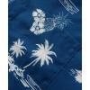 imageKYKU Hawaiian Mens Shirts Casual Beach Vacation Tropical Mens Button Down Short Sleeve Shirt with PocketIslands Blue Hawaiian Men Button Down Shirt