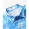 imageKYKU Hawaiian Mens Shirts Casual Beach Vacation Tropical Mens Button Down Short Sleeve Shirt with PocketIslands Blue Men Hawaiian Button Shirt