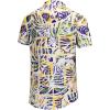 imageKYKU Hawaiian Mens Shirts Casual Beach Vacation Tropical Mens Button Down Short Sleeve Shirt with PocketMulticolor Hawaiian Men Button Down Shirt