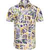 imageKYKU Hawaiian Mens Shirts Casual Beach Vacation Tropical Mens Button Down Short Sleeve Shirt with PocketMulticolor Hawaiian Men Button Down Shirt