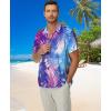 imageKYKU Hawaiian Mens Shirts Casual Beach Vacation Tropical Mens Button Down Short Sleeve Shirt with PocketMulticolor Hawaiian Shirt for Men