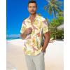 imageKYKU Hawaiian Mens Shirts Casual Beach Vacation Tropical Mens Button Down Short Sleeve Shirt with PocketMulticolor Men Hawaiian Button Down Shirts