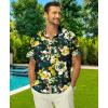 imageKYKU Hawaiian Mens Shirts Casual Beach Vacation Tropical Mens Button Down Short Sleeve Shirt with PocketMulticolor Mens Shirts Casual