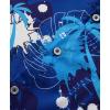 imageKYKU Hawaiian Mens Shirts Casual Beach Vacation Tropical Mens Button Down Short Sleeve Shirt with PocketTree Blue Hawaiian Men Button Down Shirt