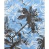 imageKYKU Hawaiian Mens Shirts Casual Beach Vacation Tropical Mens Button Down Short Sleeve Shirt with PocketTree Blue Men Hawaiian Button Shirt