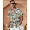 imageKYKU Hawaiian Mens Shirts Casual Beach Vacation Tropical Mens Button Down Short Sleeve Shirt with PocketVacations Multicolor Men Hawaiian Button Shirts