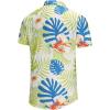 imageKYKU Hawaiian Mens Shirts Casual Beach Vacation Tropical Mens Button Down Short Sleeve Shirt with PocketWhite Green Hawaiian Men Button Down Shirt