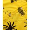 imageKYKU Hawaiian Mens Shirts Casual Beach Vacation Tropical Mens Button Down Short Sleeve Shirt with PocketYellow Men Hawaiian Button Down Shirts