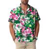 Green Hawaiian Men Button Down Shirt