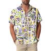 Multicolor Hawaiian Men Button Down Shirt