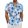 Pineapple White Men Hawaiian Button Shirt