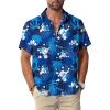 Tree Blue Hawaiian Men Button Down Shirt