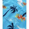 imageKYKU Button Hawaiian Shirts Men Tropical Tree Palm Short Sleeve Clothing Blue L