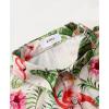 imageKYKU Hawaiian Men Button Shirt Casual Summer Beach Short Sleeve Clothing Tropical Vacations Clothes with PocketFlamingos Beige Men Hawaiian Button Shirt