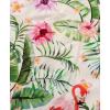 imageKYKU Hawaiian Men Button Shirt Casual Summer Beach Short Sleeve Clothing Tropical Vacations Clothes with PocketFlamingos Beige Men Hawaiian Button Shirt