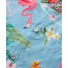 imageKYKU Hawaiian Men Button Shirt Casual Summer Beach Short Sleeve Clothing Tropical Vacations Clothes with PocketFlamingos Blue Men Hawaiian Button Shirt